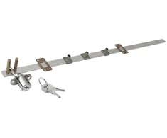 Central locking 288x600 (chrome- plated), steel wrench