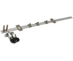 Central locking 288x800 (chrome- plated), steel wrench