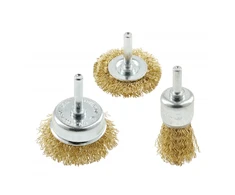 Circular brush 3 pcs, 20, 50,50mm, steel