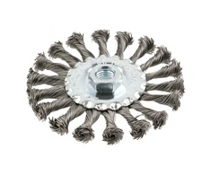 Circular brush with shaft 115 mm, M14, steel wire, 0.5mm