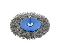HÕGERT Circular brush with shaft 75 mm, steel wire, 0.3 mm
