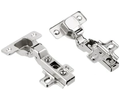 Clip hinge for recessed doors without spring H = 0 45mm with adjustment without euro