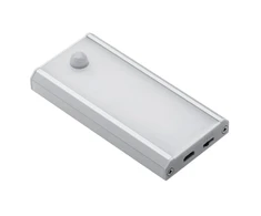 "Coma" PIR belaidis LED šviestuvas (įkraunamas per USB jungtį) su 0,5 m ilgio USB kabeliu