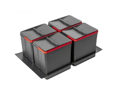 Containers for segregation AxiSpace, for drawer width 800 mm, 4X15L
