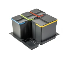 Containers for segregation AxiSpace, for drawer width 600 mm, 1X15L, 3X7L