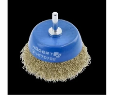 Cup brush with shaft 50 mm, brass wire, 0.3 mm