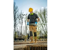 Darbo kelnės be petnešų, smėlio spalvos, XXL SLIM