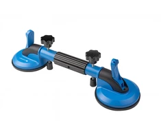 Double suction cup for tile planing