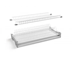 Drainer GTV BASIC 1, two-level, cabinet 600, for slabs 16 - 18 mm, 1x tray, chrome