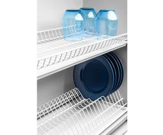 Drainer GTV BASIC 3, two-level, cabinet 400, for 16 - 18 mm slabs, 2x tray, baltas
