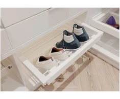 Drawer Elite for shoes 900 mm with soft closing, baltas