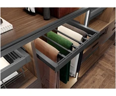 Drawer Elite for trousers 700 mm with soft closing, pilka anthracite