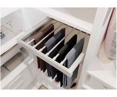 Drawer Elite for trousers 800 mm with soft closing, baltas