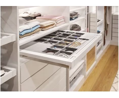 Drawer Elite with organizer 600 mm with soft closing, baltas