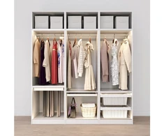Drawer Elite with rattan basket 900 mm with soft closing, baltas
