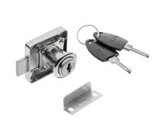 Drawer lock 138 with computer key (chrome)
