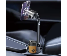 Drip DP-PH002 teleskopinis magnetinis telefono laikiklis automobiliui - neužimantis puodelio vietos su 360 pasukimu