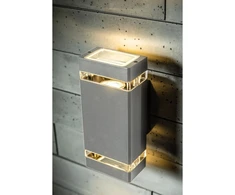 Dviejų krypčių sieninis šviestuvas NESSA, GU10, MAX. 2x50W, IP54, AC220-240V, 50/60Hz, pil