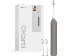Elektrinis dantų šepetėlis EPEIOS EPET003 Sonic, rudas