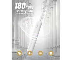 Elektrinis dantų šepetėlis EPEIOS EPET003 Sonic, baltas