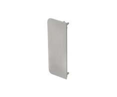 End cap for C profile - full, VELLO handleless system with LED function, sidabrinis (10 pcs /