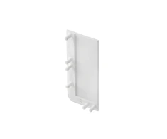 End cap for L profile - full, VELLO handle-free system with LED function, baltas right (10