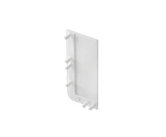 End cap for L profile - full, VELLO handle-free system with LED function, baltas right (10