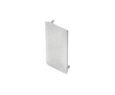 End cap for L profile - full, VELLO handle-free system with LED function, pilka left (10 pc