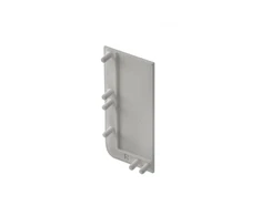 End cap for L profile - full, VELLO handleless system with LED function, sidabrinis right (10