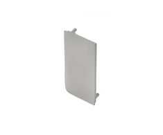 End cap for L profile - full, VELLO handleless system with LED function, sidabrinis left (10 p