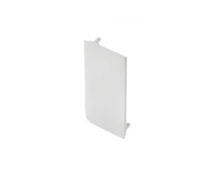 End cap for L profile - full, VELLO handleless system with LED function, baltas left (10 pc