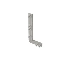 End cap for L profile, incomplete, VELLO handleless system with LED function, sidabrinis right