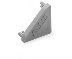 End cap for LED profile GLAX angled, sidabrinis (10pcs)