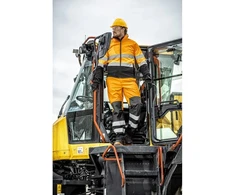 EXTER softshell įspėjamoji striukė oranžinė XL