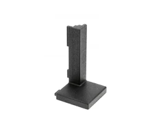 External connector VELLO L profile, juodas, (10 pcs/op.)