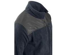EZRA fleece sweatshirt with OXFORD navy mėlynas S (48)