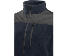 EZRA fleece sweatshirt with OXFORD navy mėlynas S (48)