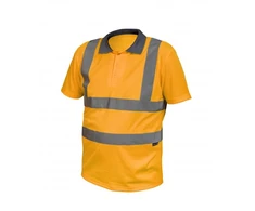 FELIX Hi visibility poliesterio polo marškinėliai oranžiniai 3XL (58)