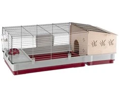 Ferplast Triušių narvas Krolik 140 Plus, 142 x 60 x 50 cm, 57072570 (Pažeista pakuotė)
