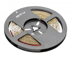 GTV Blykstės juosta 2835MW, 300 neutralių šviesos diodų, 3,8W/m, be gelio 8mm, 5m ritinėlis, 12V