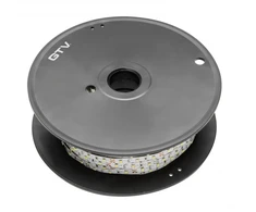 Flash Tape 2835MW, 600 LED cool baltas, 7,6W/m, without gel 8mm, Roll 50m, 12V