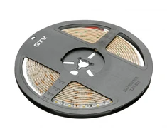 Flash Tape 2835MW, 600 LED cool baltas, 7,6W/m, gel free 8mm, Roll 5m, 12V
