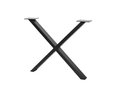 Frame leg GTV INDUSTRIA, cross, H=710 mm, W=820 mm, profile 80 x 40, steel, juodas