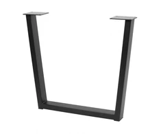 Frame leg GTV INDUSTRIA, trapezoid, H=710 mm, W=820 mm, profile 80 x 40, steel, juodas