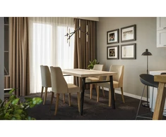 Frame leg GTV INDUSTRIA, trapezoid with crossbar, H=710 mm, W=820 mm, profile 80 x 20, ste