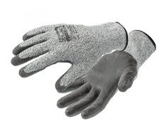 FUHSE Polyurethane Coated Cut Protection Gloves Pilkas/Juodas 8