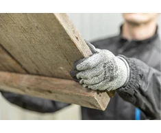 FUHSE Polyurethane Coated Cut Protection Gloves Pilkas/Juodas 8