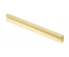 Furniture handle GTV GROOVE, C=160 mm, L=190 mm, Al, brushed auksinis