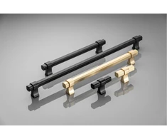 Furniture handle GTV IMPERIAL, C=192 mm, L=226 mm, ZnAl, brushed auksinis