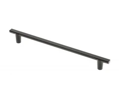 Furniture handle GTV RAY, C=192 mm, L=232 mm, ZnAl, juodas matt